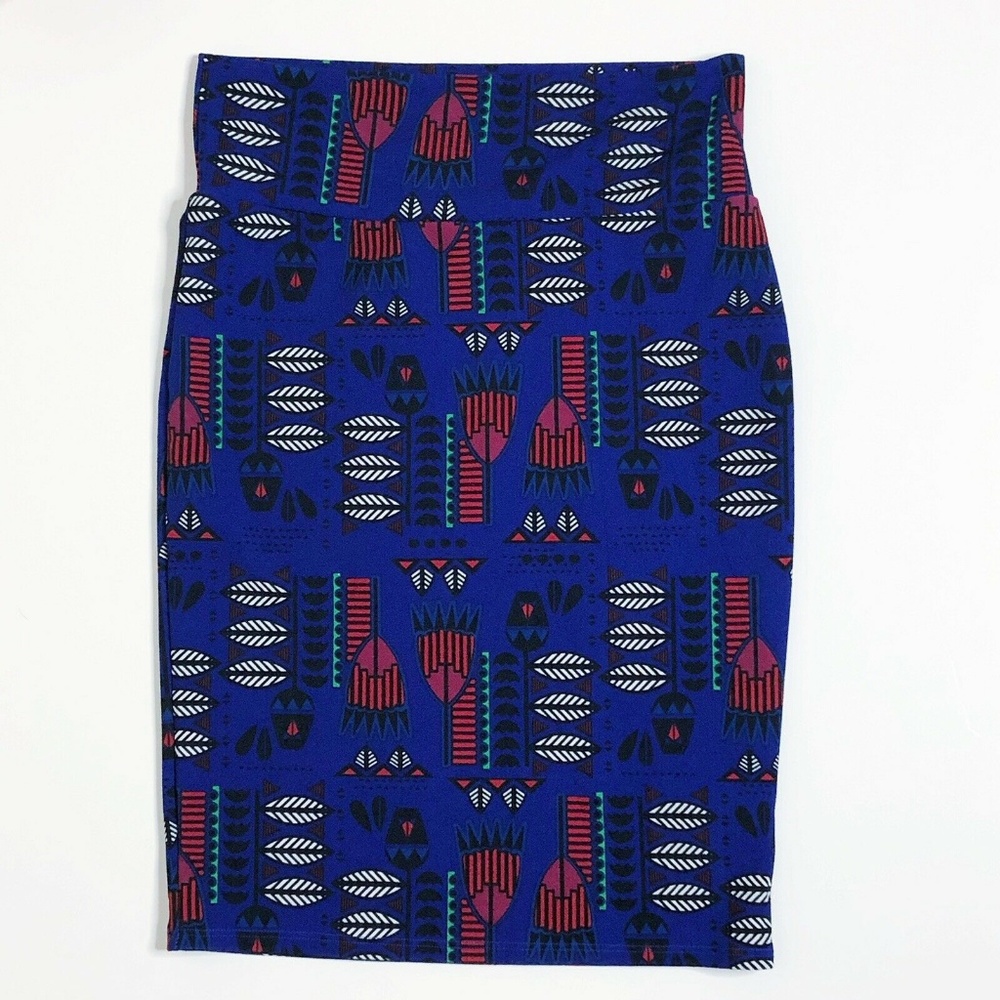 LuLaRoe Skirt Fitted Graphic Print Pencil (K118)